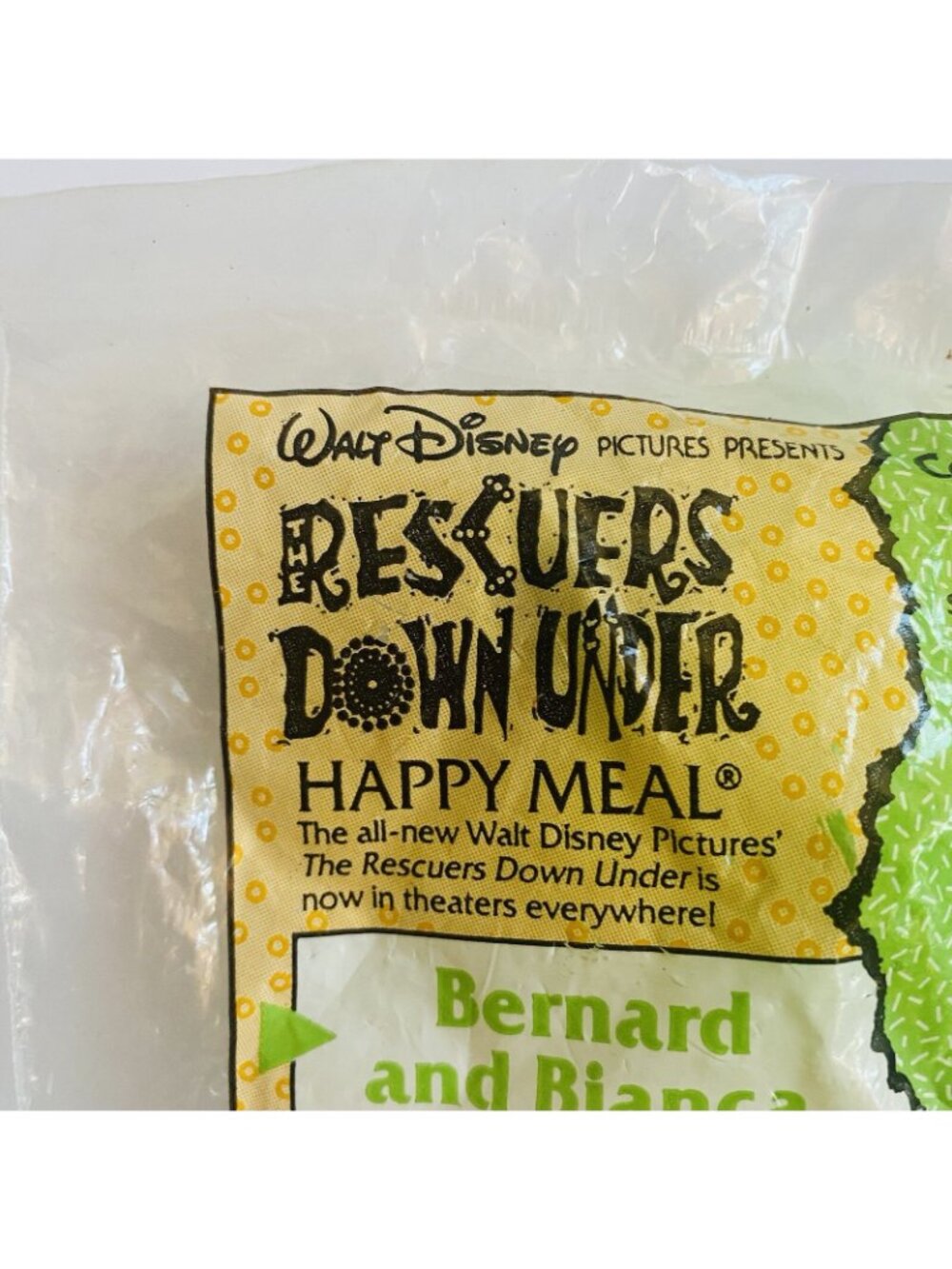 The Rescuers Down Under Happy Meal Toy Bernard & Bianca McDonalds 1990 - Picture 5 of 7